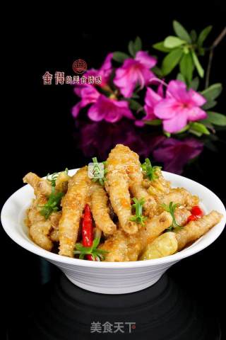 酸辣可口的【酸椒虎皮凤爪】的做法步骤：9