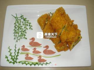 炸香椿卷的做法步骤：16