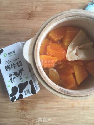 野米花胶炖木瓜的做法步骤：8