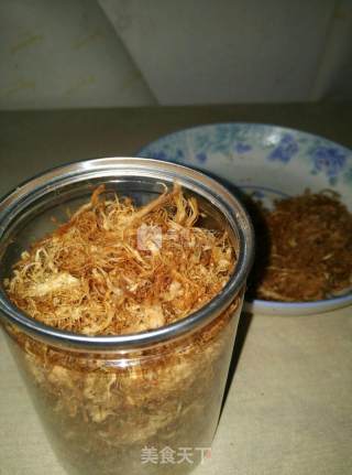 手工自制肉松的做法步骤：9