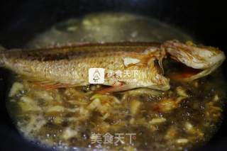 豆豉红杉鱼的做法步骤：2
