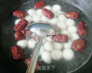 红枣汤圆的做法步骤：3