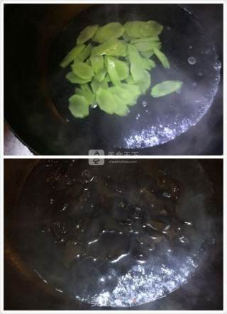 青笋木耳炒虾球的做法步骤：4