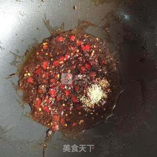微波炉烤孜然剁椒茄子的做法步骤：6