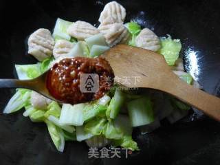 白菜炒燕麦疙瘩片的做法步骤：11
