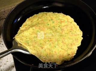 蔬菜鸡蛋饼的做法步骤：10