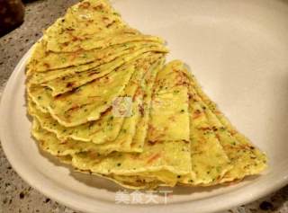 蔬菜鸡蛋饼的做法步骤：12