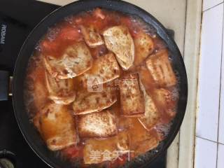 番茄炖豆腐的做法步骤：6