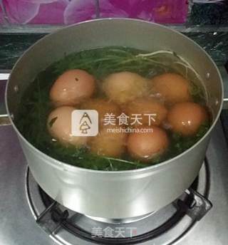 荠菜花煮鸡蛋的做法步骤：5