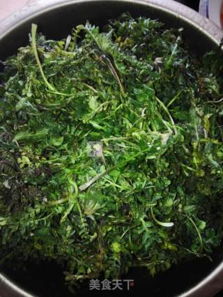 野生荠菜饺子的做法步骤：2