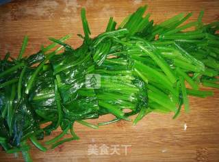 菠菜拌豆皮的做法步骤：6