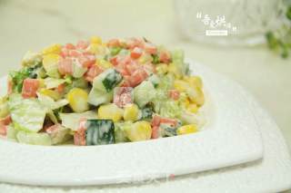 塑造A4腰的食谱——蔬菜沙拉的做法步骤：5