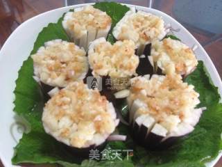 花刀蒜蓉茄子的做法步骤：1