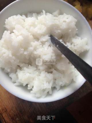 香甜菠萝饭的做法步骤：4