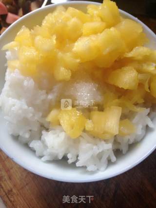 香甜菠萝饭的做法步骤：5