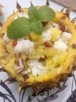 香甜菠萝饭的做法步骤：10