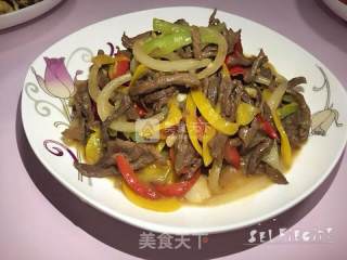 彩椒爆炒牛肉丝的做法步骤：3