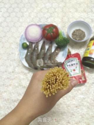 大虾意面的做法步骤：2