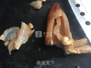 咸菜春笋炒象拔蚌片的做法步骤：6