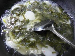 雪菜雷笋年糕汤的做法步骤：7