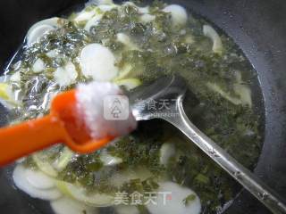 雪菜雷笋年糕汤的做法步骤：9