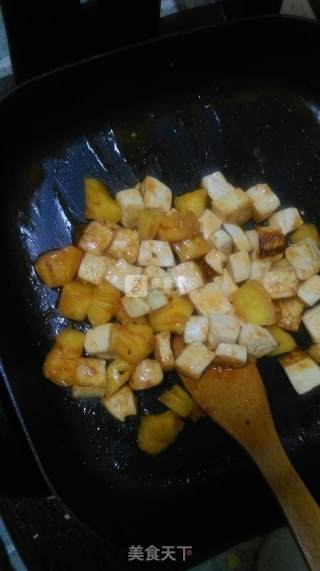 菠萝咕老豆腐的做法步骤：7