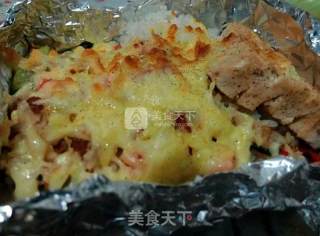 鸡排焗饭的做法步骤：9