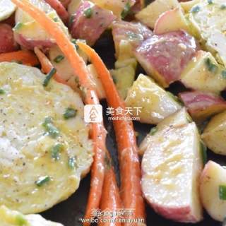 烤秘制酱汁蔬菜的做法步骤：4