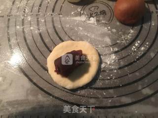 南瓜形豆沙包的做法步骤：6