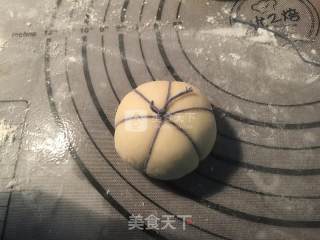 南瓜形豆沙包的做法步骤：7