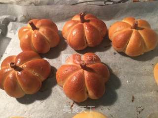 南瓜形豆沙包的做法步骤：12