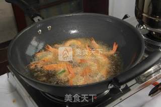 鲜椒辣爆白虾的做法步骤：3