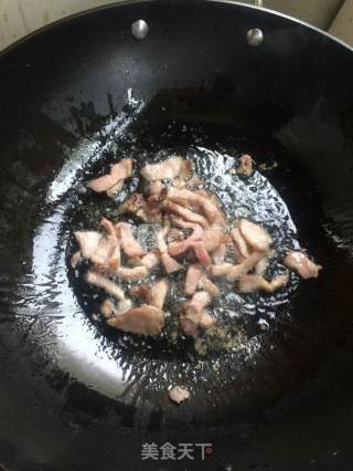 茄丁肉丝面的做法步骤：2
