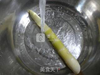 五花肉雷笋波纹面的做法步骤：2