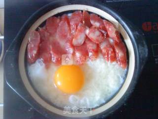 香肠煲仔饭的做法步骤：7