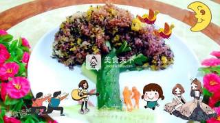 五色糯米饭的做法步骤：17