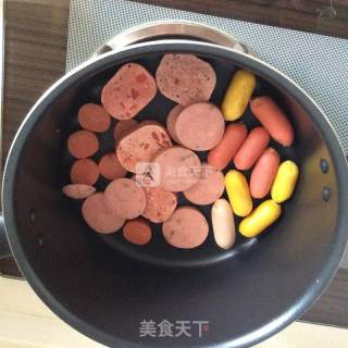 懒人餐---芝士部队火锅的做法步骤：3
