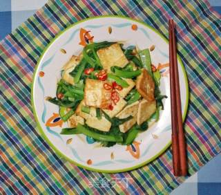 小白菜炒豆腐的做法步骤：7