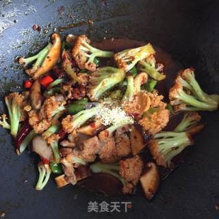 干锅花菜的做法步骤：8