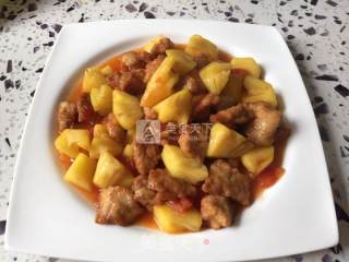 菠萝咕噜肉的做法步骤：4