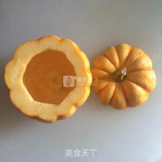 红梗米金瓜盅的做法步骤：4