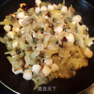 辣炒蚬子扇贝柱的做法步骤：6