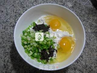 橄榄菜鸡蛋饼的做法步骤：3