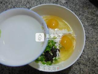 橄榄菜鸡蛋饼的做法步骤：5
