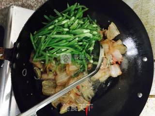 腊肉炒扁豆的做法步骤：5