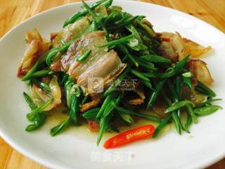 腊肉炒扁豆的做法步骤：6