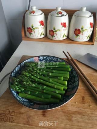 豉汁芦笋的做法步骤：4