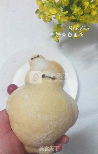 萌萌哒——牛奶大白面包的做法步骤：9