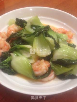 虾仁波菜的做法步骤：3