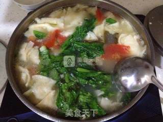 手工面皮汤面的做法步骤：3